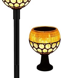 Waterproof Solar Flame Torches Pack of 2 for Outdoor Landscape Lighting