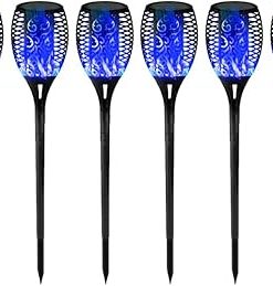 12 LED Solar Garden Lights Outdoor Waterproof Decorative Pathway Torch