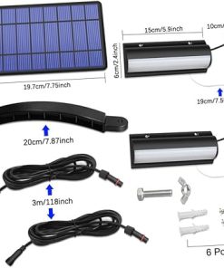 Waterproof Solar Wall Mount Light for Garden Fence and Patio 2