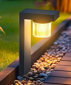 L Shape Solar Pathway Lights Waterproof Aluminum Bollard for Outdoor Use