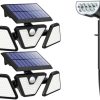 LED Solar Column Headlight Outdoor Lantern Die-cast Aluminum Lamp 3