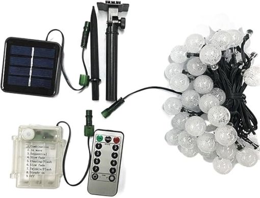 Outdoor Waterproof Solar String Lights 60LED for Christmas Decor - Image 2