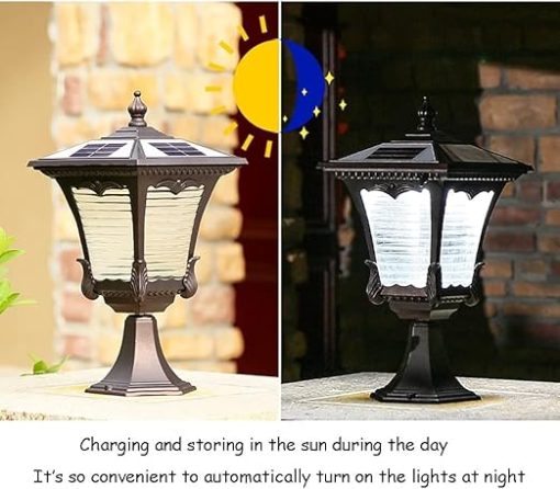Waterproof Solar Column Lamp for Outdoor Garden and Pathway Lighting - Image 2