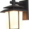 Outdoor Solar Wall Lantern Vintage Waterproof Garden Light Sconce 4