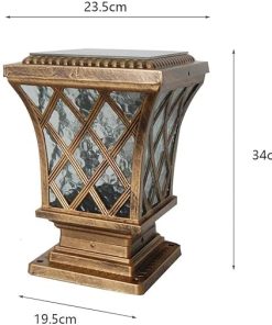 Solar LED Post Lamp Waterproof for Outdoor Garden Villa Lighting 2