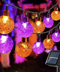 Toodour 35.6ft 60 LED Solar Halloween Lights Waterproof String Lights
