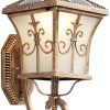 Outdoor Waterproof Wall Sconce Light Retro Glass Lantern for Garden 3