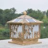 Vintage Style Solar LED Post Cap Light for Garden and Yard Use