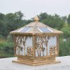 Vintage Style Solar LED Post Cap Light for Garden and Yard Use 4
