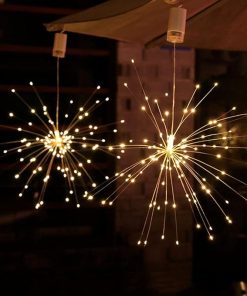 4pcs 480 LED Outdoor Solar String Lights Waterproof Fairy Lighting 2