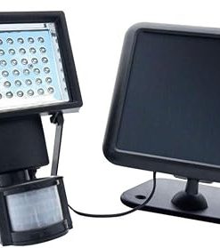 60 Integrated LED Black Outdoor Solar Motion Security Flood Light Pack 2