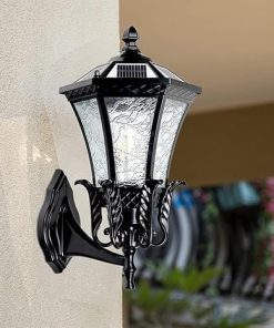 Waterproof Solar Wall Lanterns with Dimming for Outdoor Lighting