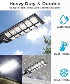 Sakerplus Solar Street Lights Motion Sensor Wide Angle LED Flood Light 2