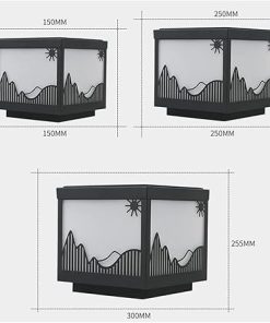 LED Outdoor Solar Post Lights Waterproof for Garden and Pathway 2
