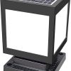 Solar Post Light Waterproof Outdoor Square Pillar Garden Lantern
