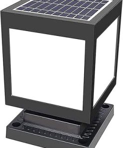 Solar Post Light Square Pillar Waterproof Outdoor Deck Lantern