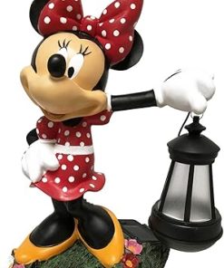 Disney Minnie Mouse Solar LED Lantern Outdoor Garden Statue 12 Inches
