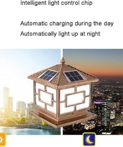 Waterproof Solar LED Post Light for Garden Pathway and Yard Lighting 2