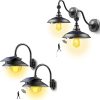 SIEDiNLAR Solar Barn Lights Outdoor with 3 Modes and 2 Settings