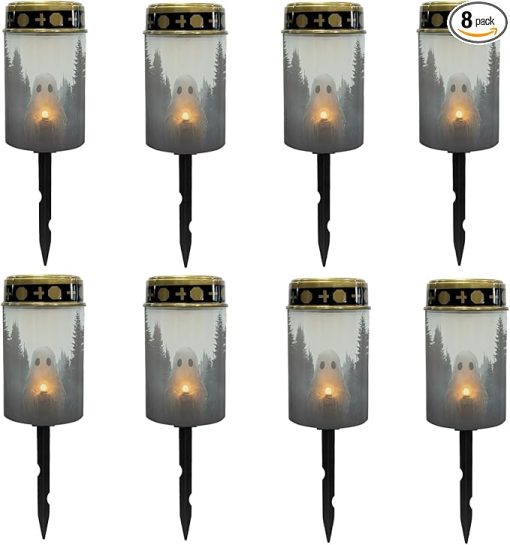 Halloween Solar Garden Lights Waterproof Pathway Lights for Outdoors
