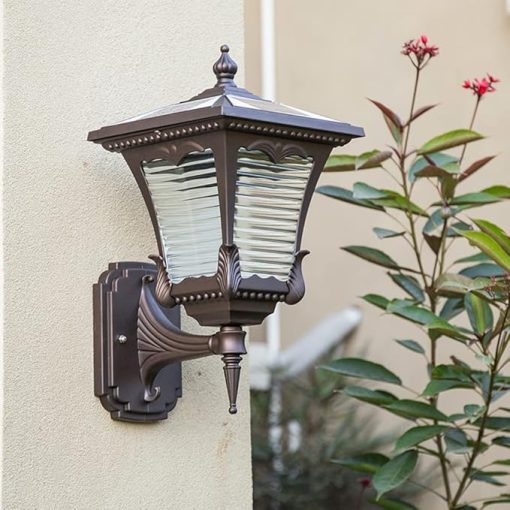 Outdoor Solar Wall Lamp LED Waterproof Lighting for Patios and Walkways - Image 2