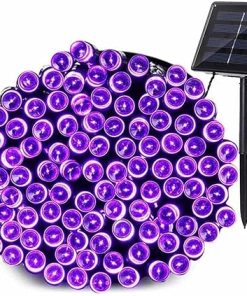 Solar Powered Christmas Garland Fairy Lights 22m 8 Modes Outdoor Decor