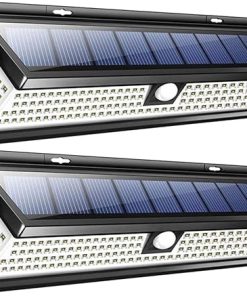 DOITOOL 2pcs Solar LED Flood Lights Outdoor Motion Activated Garden