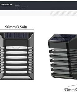 Bright Solar Fence LED Wall Lights for Garden and Outdoor Pathways 2