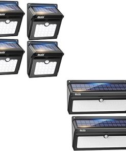 BAXIA TECHNOLOGY Solar Outdoor Lights 28 LED and 100 LED Packs
