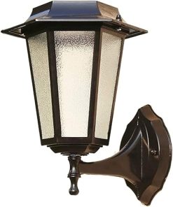 Retro Vintage Solar LED Wall Lamp for Outdoor Waterproof Lighting