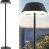 Black Solar Pathway Lights 4 Pack Stainless Steel LED Garden Lights 4