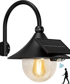 Solar Barn Light Outdoor Vintage Rustic with 3 Modes and Motion Sensor 2
