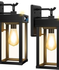 Solar Motion Sensor Sconce Lights Outdoor Waterproof for Garage Yard