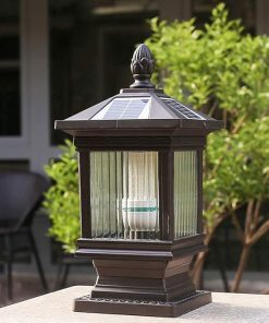 Solar Garden Lamp Post Light for Villa Courtyard Outdoor Lighting 2