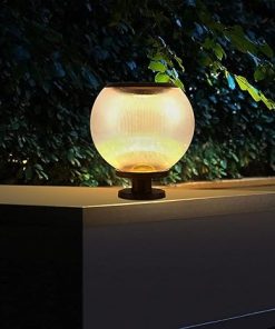 Solar Post Light Outdoor Waterproof Column Lamp for Garden Lawn 2