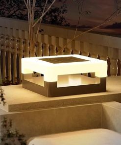 Solar LED Outdoor Pillar Lights IP65 Waterproof for Garden and Patio