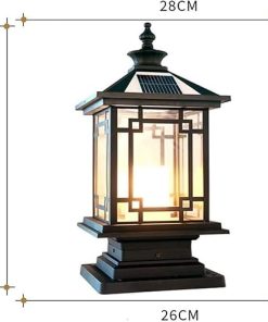 Waterproof Solar Wall Lamp for Outdoor Courtyard Landscape Lighting 2
