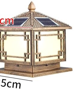 Solar Outdoor Post Light Waterproof Aluminum for Garden and Pathway 2