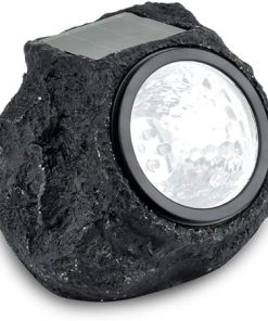 Vintage LED Stone Solar Pillar Lamps Outdoor Waterproof Garden Lights