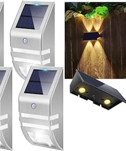 8 Pack Solar Fence Lights Bundle for Outdoor Security and Décor