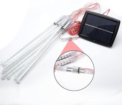 Solar String Lights 288 LED Double-Sided Meteor Shower Outdoor Decor - Image 2