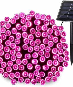 Solar Powered LED Christmas Garland String Lights 22m 8 Modes