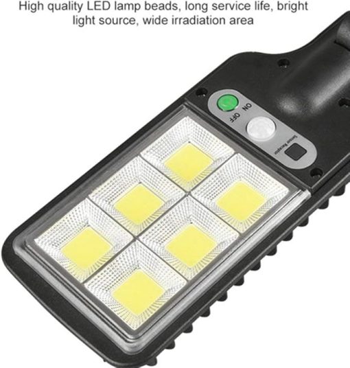 Powerful Remote Control Solar LED Outdoor Motion Sensor Garden Light - Image 2
