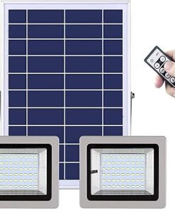 Super Bright Dimmable LED Solar Flood Light with Remote Control