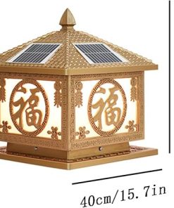 Solar Post Cap Lamp Outdoor Garden Column Light Waterproof Lantern 2