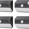 XMCOSY Smart Solar Motion Sensor Lights 150LM APP Control 2 Pack 4