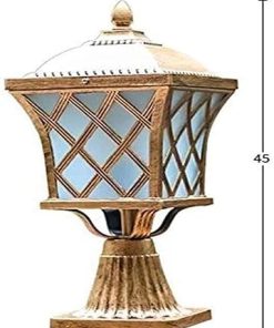 Solar LED Wall Lamp for Outdoor Garden Pathway Lighting Cool White Warm 2