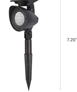 Noma Solar Powered LED Spot Lights Adjustable Waterproof 2-Pack 2