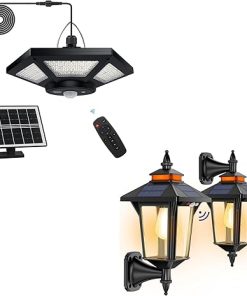 Aqonsie Solar Shed Lights with Motion Sensor and 3 Lighting Modes