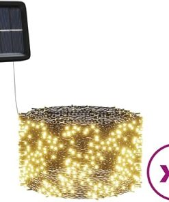 Gecheer 5 Pieces Solar Fairy Lights 5×200 LED Warm White Decor 2